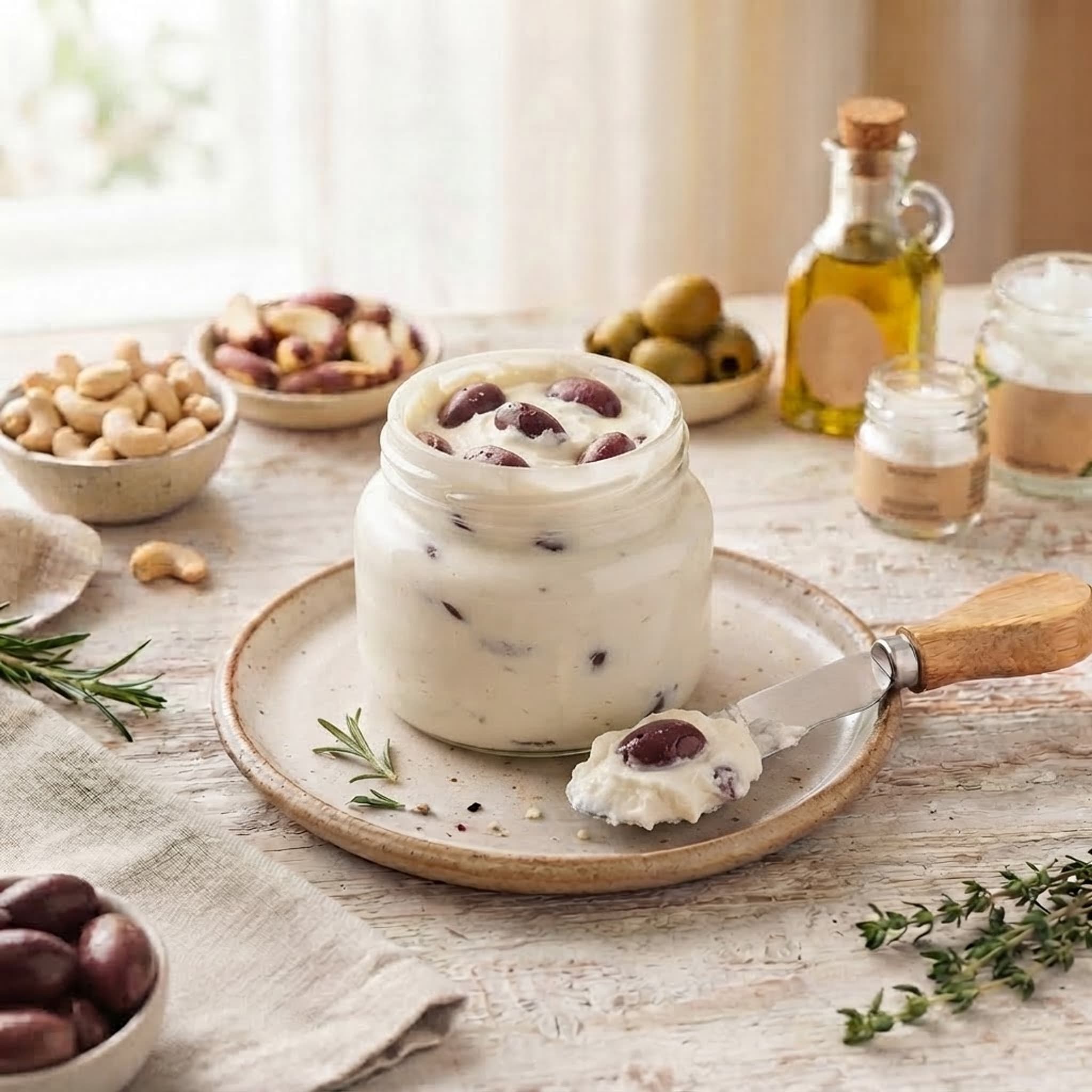 Queijo de castanhas e azeitonas 150g